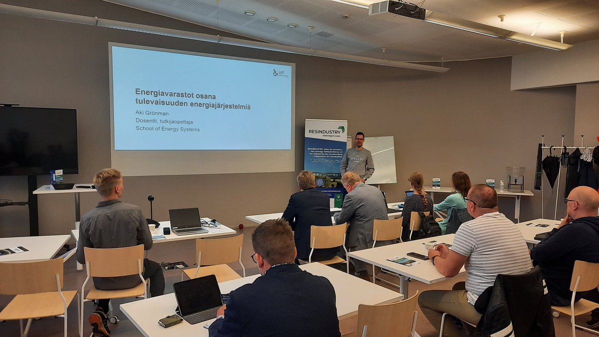 Katerina Medkova (@medkovakaterina) on Twitter photo Renewable energy sources have zero or minimal greenhouse gas emissions. Due to its intermittent availability, #energystorage is used to compensate it. Aki Grönman from <a href="/UniLUT/">LUT University 🚀</a> addressed the topic at the <a href="/ResindustryP/">RESINDUSTRY Project</a> & <a href="/sme_power/">SME POWER</a> dissemination event. <a href="/interregeurope/">Interreg Europe</a> <a href="/LABfinland/">LABfinland</a> Renewable energy sources have zero or minimal greenhouse gas emissions. Due to its intermittent availability, #energystorage is used to compensate it. Aki Grönman from <a href="/UniLUT/">LUT University 🚀</a> addressed the topic at the <a href="/ResindustryP/">RESINDUSTRY Project</a> & <a href="/sme_power/">SME POWER</a> dissemination event. <a href="/interregeurope/">Interreg Europe</a> <a href="/LABfinland/">LABfinland</a>