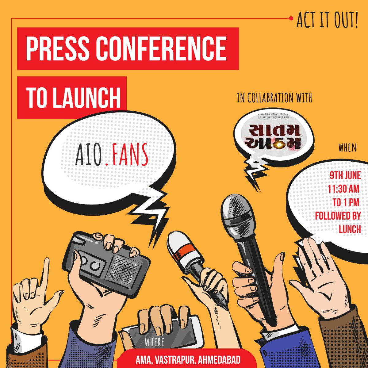 aio_fans's tweet photo. Finally! The big announcement 🔥
AIO FANS collaborates with @FFW_Official's #SaatamAatham movie. AIO FANS will offer crazy utilities and rewards for the Saatam Aatham NFT holders soon to be launched on the marketplace!🎉✨

To know more, join👇
https://t.co/ifseUCd3Jo https://t.co/9FUo8opBCs