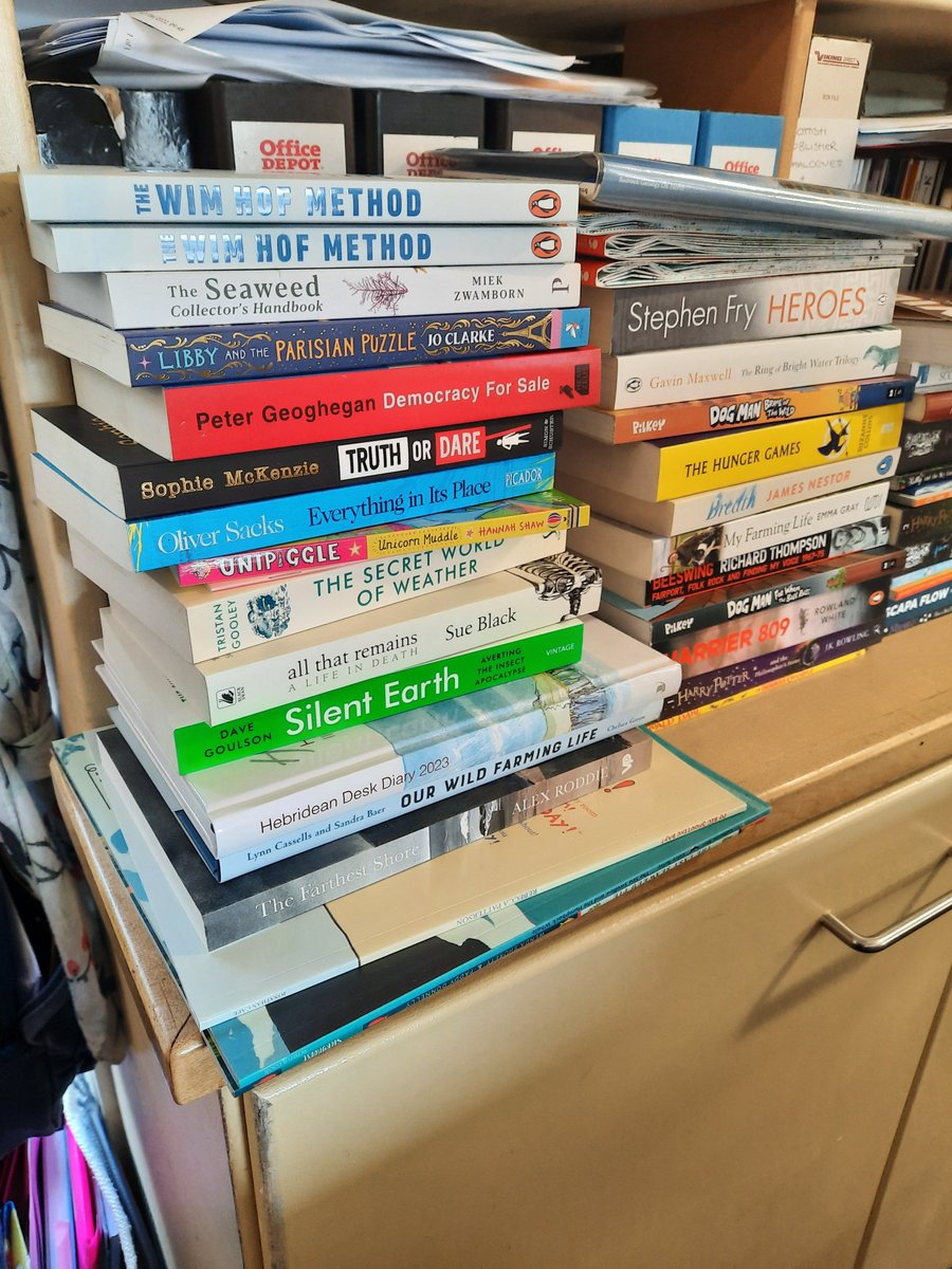 UllapoolB's tweet photo. A booksellers day is never done. Here are a few books which arrived in one of our 3 deliveries yesterday, courtesy of @Gardners @RuthLovesBooks @Nigel_Wyman 
These are all now out in the @UllapoolB for our wonderful customers to browse, choose and purchase
#ChooseBookshops https://t.co/s9StnNQ121