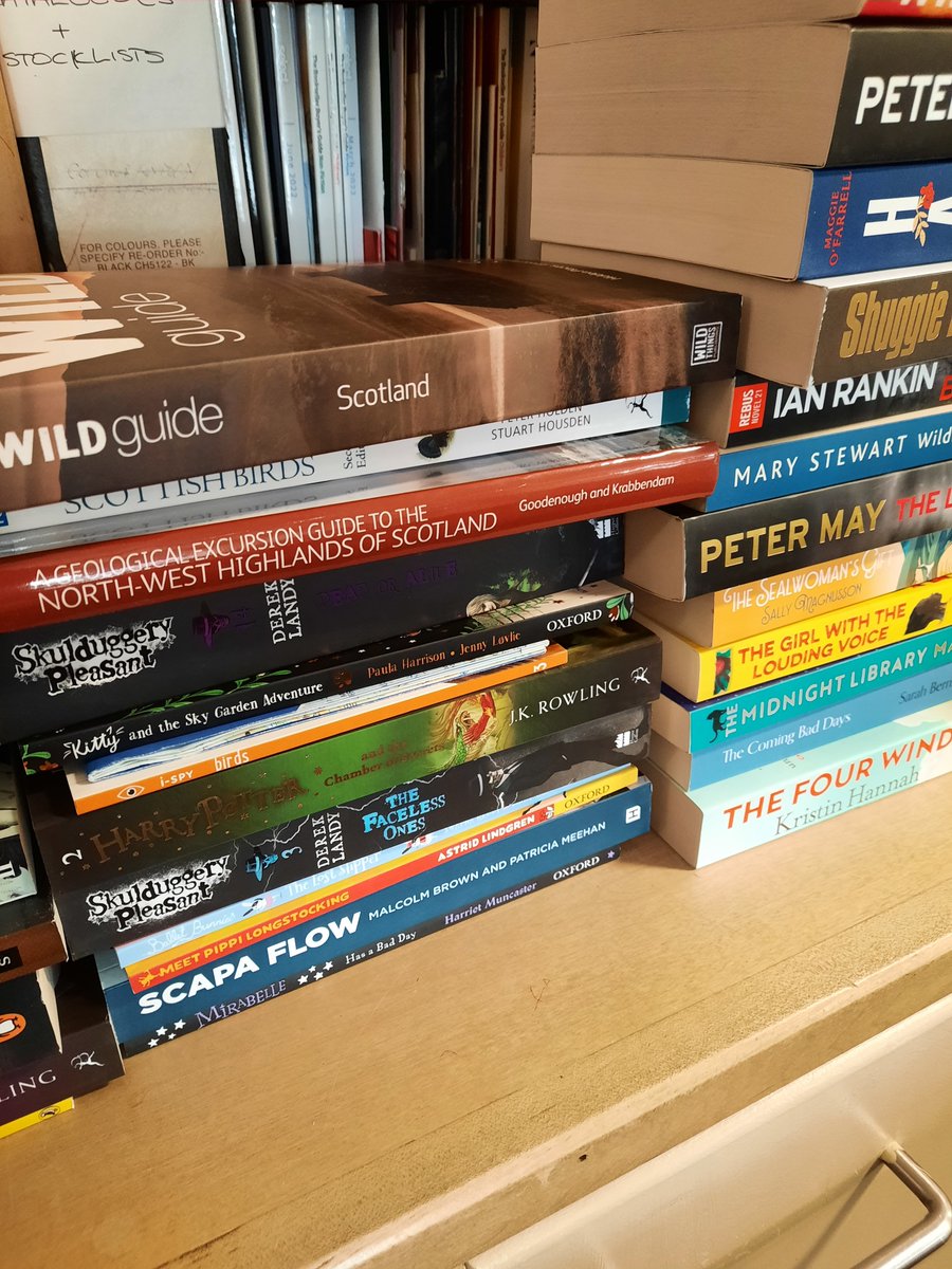 UllapoolB's tweet photo. A booksellers day is never done. Here are a few books which arrived in one of our 3 deliveries yesterday, courtesy of @Gardners @RuthLovesBooks @Nigel_Wyman 
These are all now out in the @UllapoolB for our wonderful customers to browse, choose and purchase
#ChooseBookshops https://t.co/s9StnNQ121