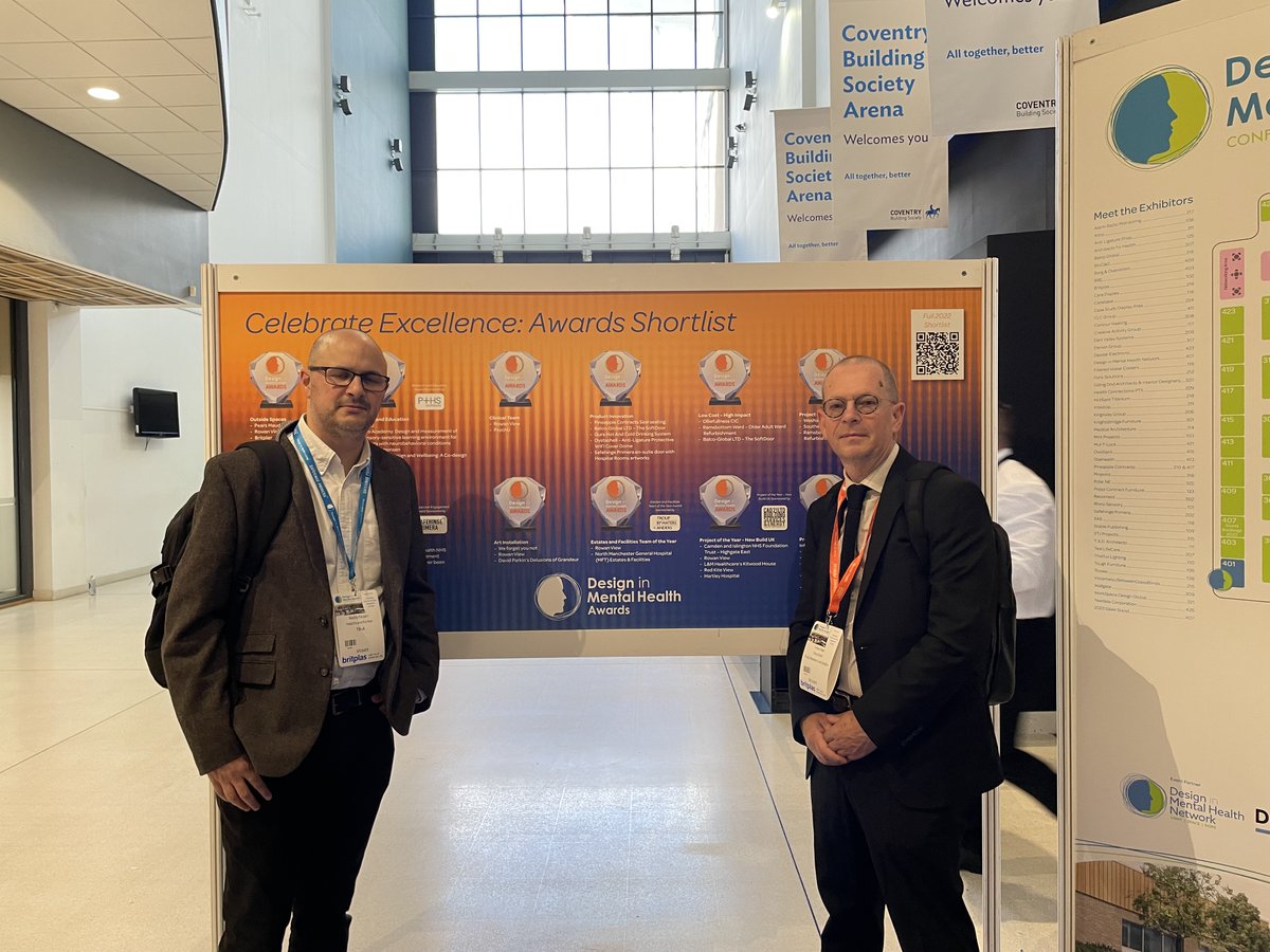 TroupBywaters's tweet photo. Weβre here at the @DIMHN Conference 2022! Looking forward to lots of networking and shared learning sessions over the course of the two days. Come and say hello if you see us around! #DiMH2022 #DesignInMentalHealth #HealthcareDesign https://t.co/JN1WibW30D