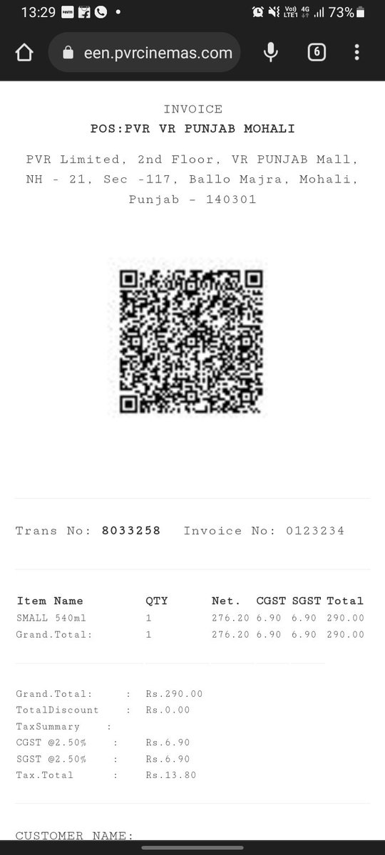 arshuisthehero's tweet photo. @_PVRCinemas @PicturesPVR if have order online and my mobie has ended and yet i have not recived my order. Thrice i visit counter they sre saying order not showing. And i have shoen them app and transaction id also.this will be second time .very bad service https://t.co/6Yez21XZu6