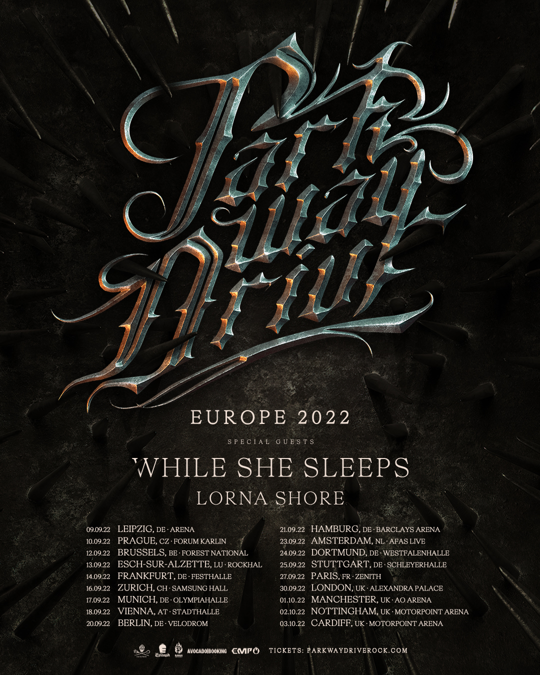 Parkway Drive on Twitter "𝐅𝐑𝐄𝐒𝐇 𝐋𝐎𝐎𝐊, 𝐍𝐄𝐖 𝐌𝐔𝐒𝐈𝐂, 𝐒𝐀𝐌𝐄 𝐓𝐎𝐔𝐑. https//t.co/tgA9MEszD4 https//t