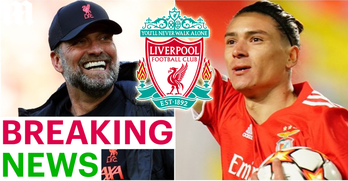 MailSport's tweet photo. BREAKING: Liverpool are ready to SMASH their transfer record as they open talks to sign £85m Darwin Nunez with Benfica | @DominicKing_DM  https://t.co/ocz7qFNWzT https://t.co/jL5gEjnjr9