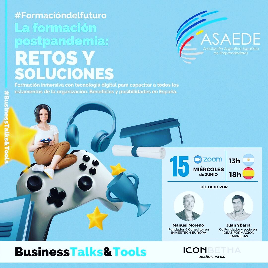 Asaede_org's tweet photo. Una nueva entrega de las Business Talks&amp;Tools: “La formación postpandemia: retos y soluciones disponibles"

La Gamificación ofrece múltiples alternativas para desarrollar procesos de aprendizaje con innovadoras herramientas que agregan un enorme valor al proceso de formación. https://t.co/FoqjEotWxA
