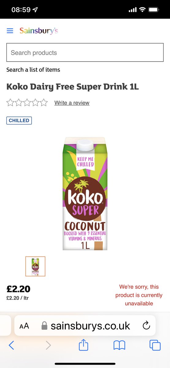 EmilyCGGriffin's tweet photo. @sainsburys my daughter has a CMPA &amp; we’ve been buying Koko Super (as recommended by our dietitian) - but it’s been unavailable for a while 😱Please can you let me know if you’re no longer selling it? Thanks 🙏🏻 https://t.co/GwIrgca0ot