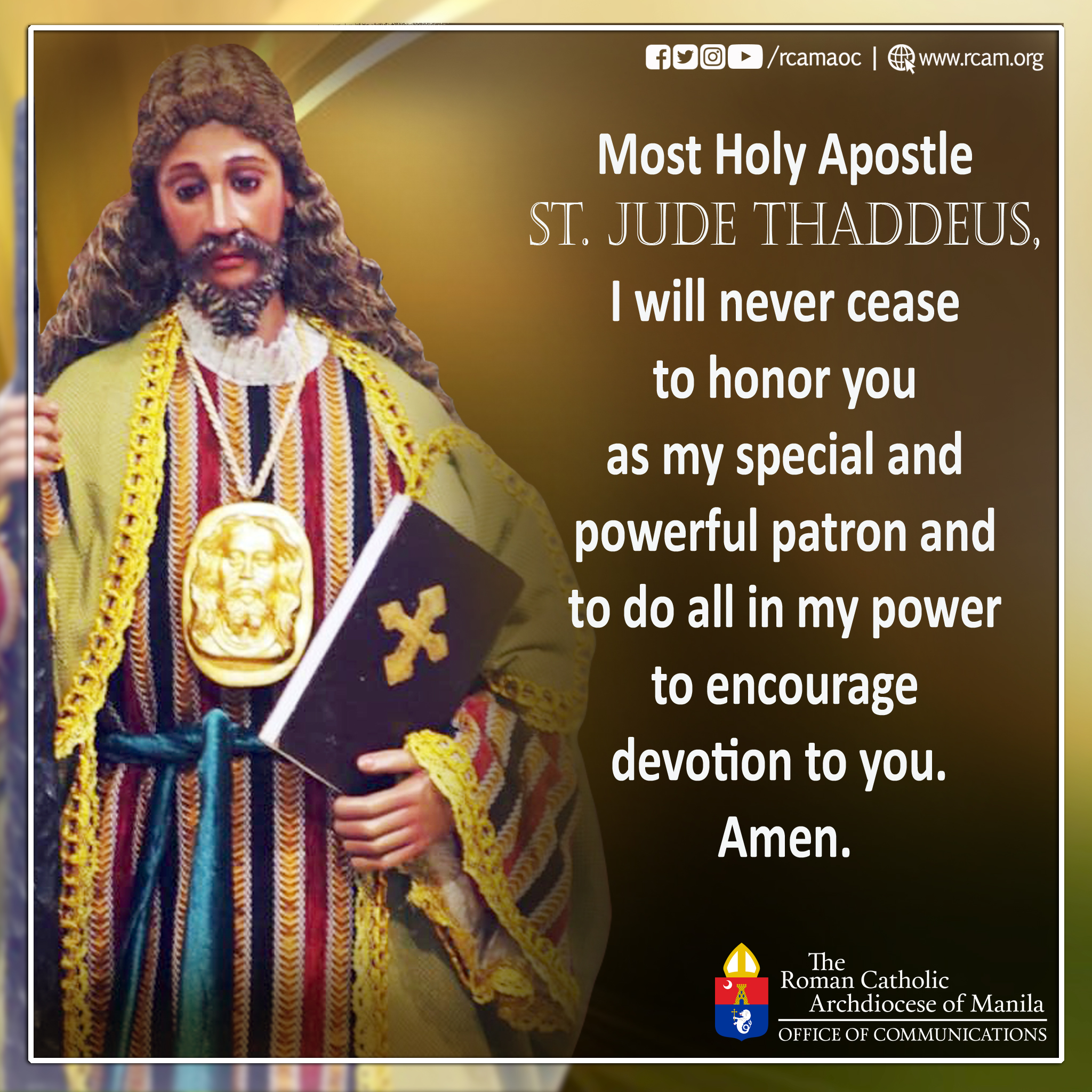 rcamaoc-on-twitter-saint-jude-thaddeus-most-holy-apostle-st-jude