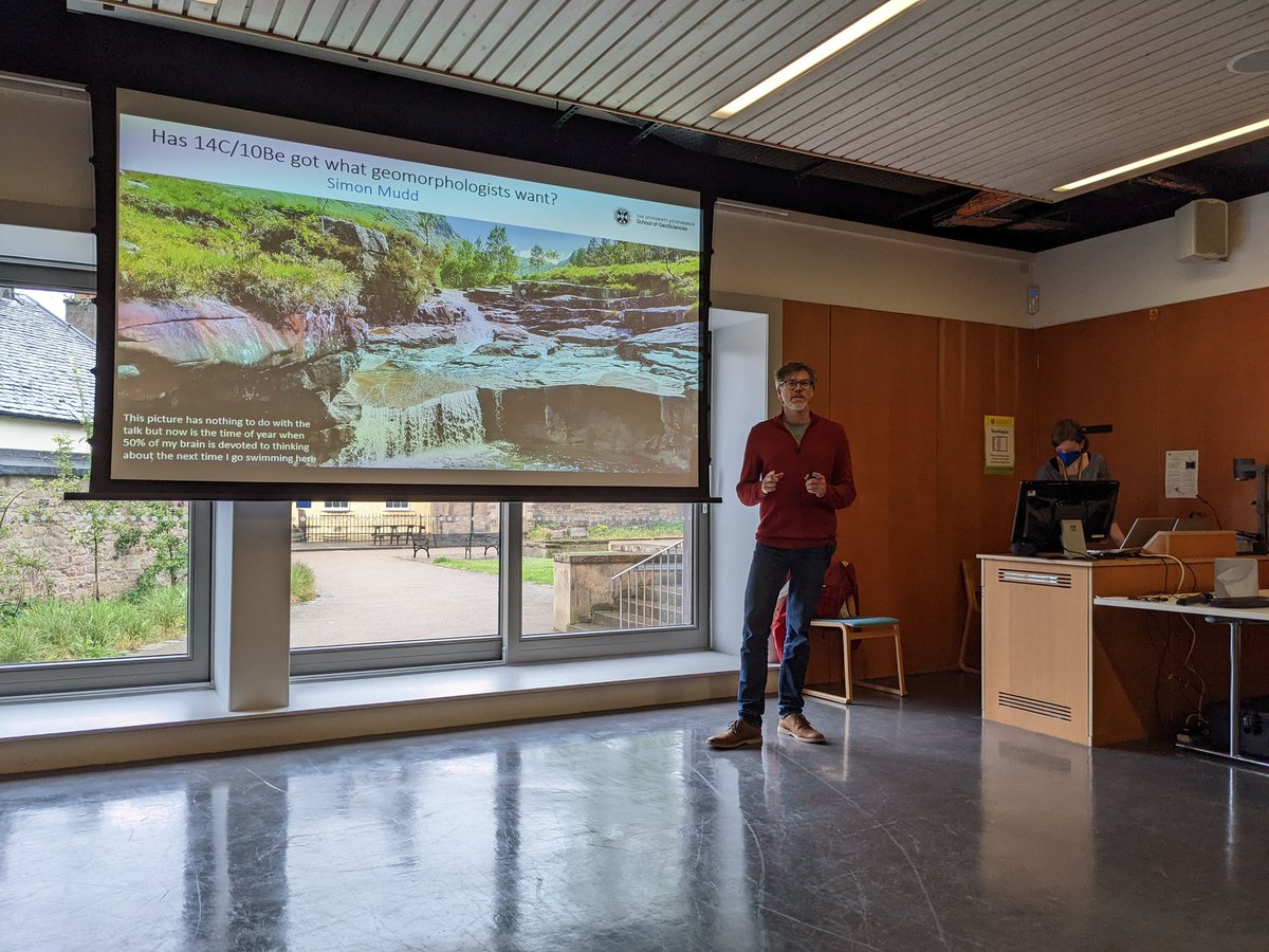 Thanks to <a href="/SimonMariusMudd/">Simon Marius Mudd</a> for kicking off day 2 of #cosmo2022 with some new ideas for cosmogenic nuclides in geomorphology!