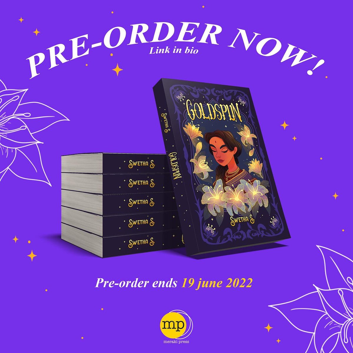 MerakiPress's tweet photo. Want to know what Goldspun by Swetha S (@SwethaWrites) is all about? Here’s a little teaser, just for you ✨ Pre-order now using this link: https://t.co/fBXrbtXX7U https://t.co/pUaNXzg6gY