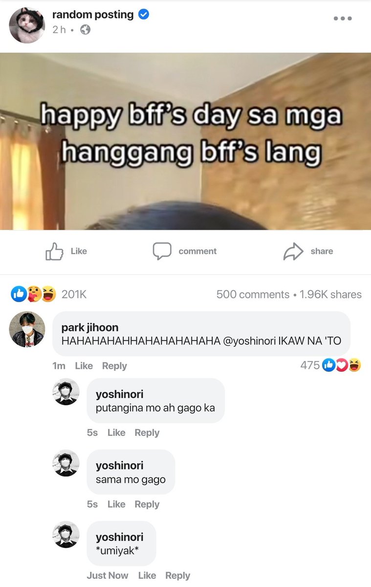 yshifics's tweet photo. happy bff's day

— a #yoshikyu one tweet au. https://t.co/XEFwC5GiUL