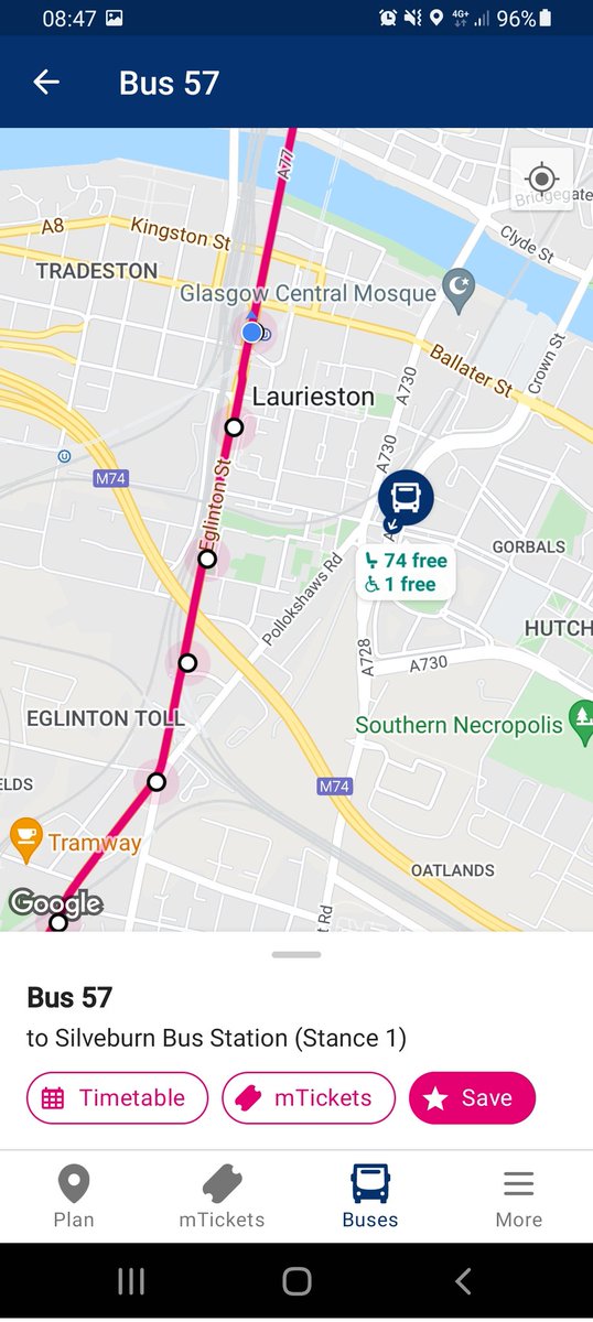 thereal_mjh's tweet photo. @FirstinGlasgow Can you please I explain why this 57, due at approx 8.40am, crossed the bridge, took a right and then disappeared instead of picking us up? 🤔 https://t.co/4GU9jGjAUJ