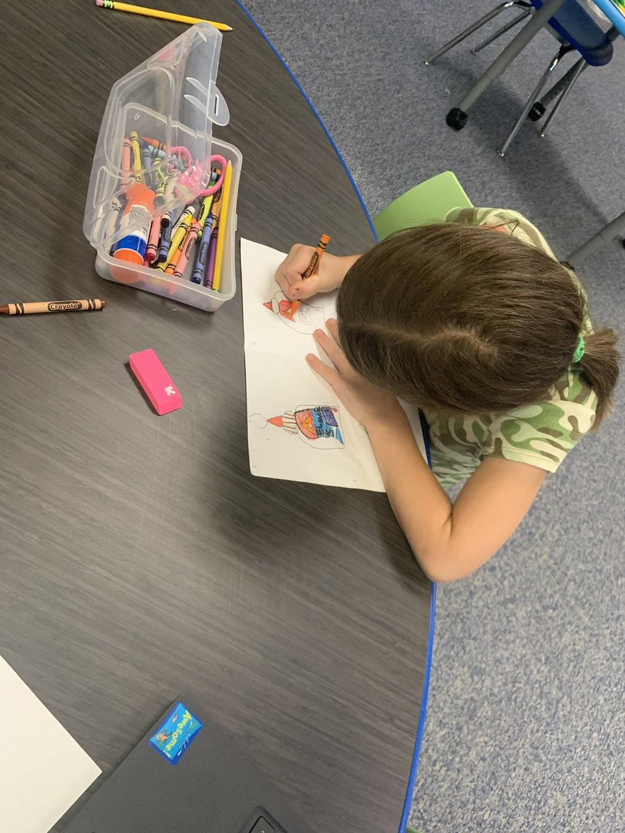 Day 2 Kindergarten created Speedy Sketches in Art for The Flash! #sumnerachieves #summerscholars2022