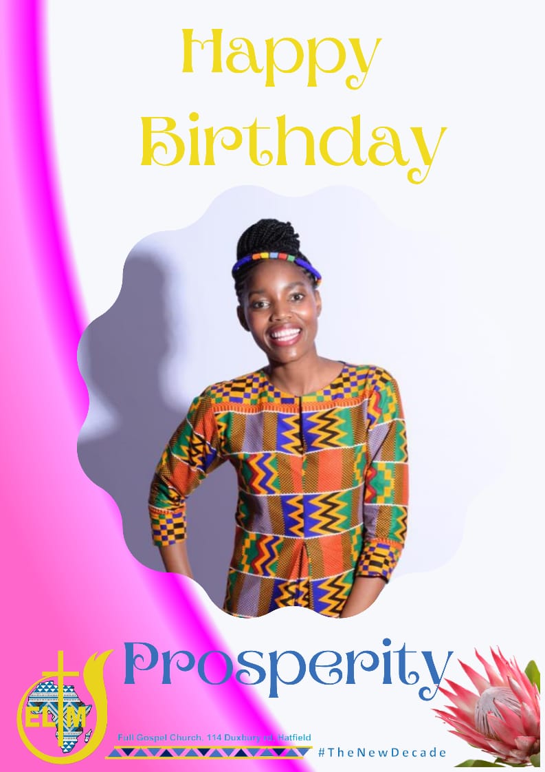 Happy Bday golden gerl, spoil yourself! May you experience the Love of God everywhere around you. May His hand be visible to you and His presence guide you. Enjoy a blessed new year.