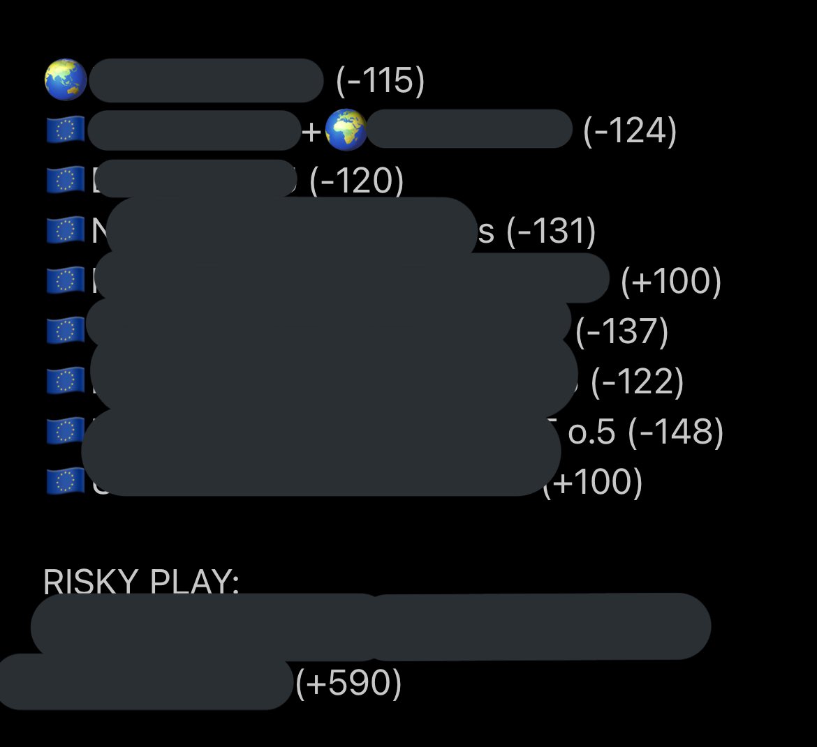 FuckParlays's tweet photo. ⚽️🔥Every 100 likes=1 free play🔥⚽️

13/17 free play run (76.5% hit rate)

GO!💰💰💰 https://t.co/wxWmWNXlme