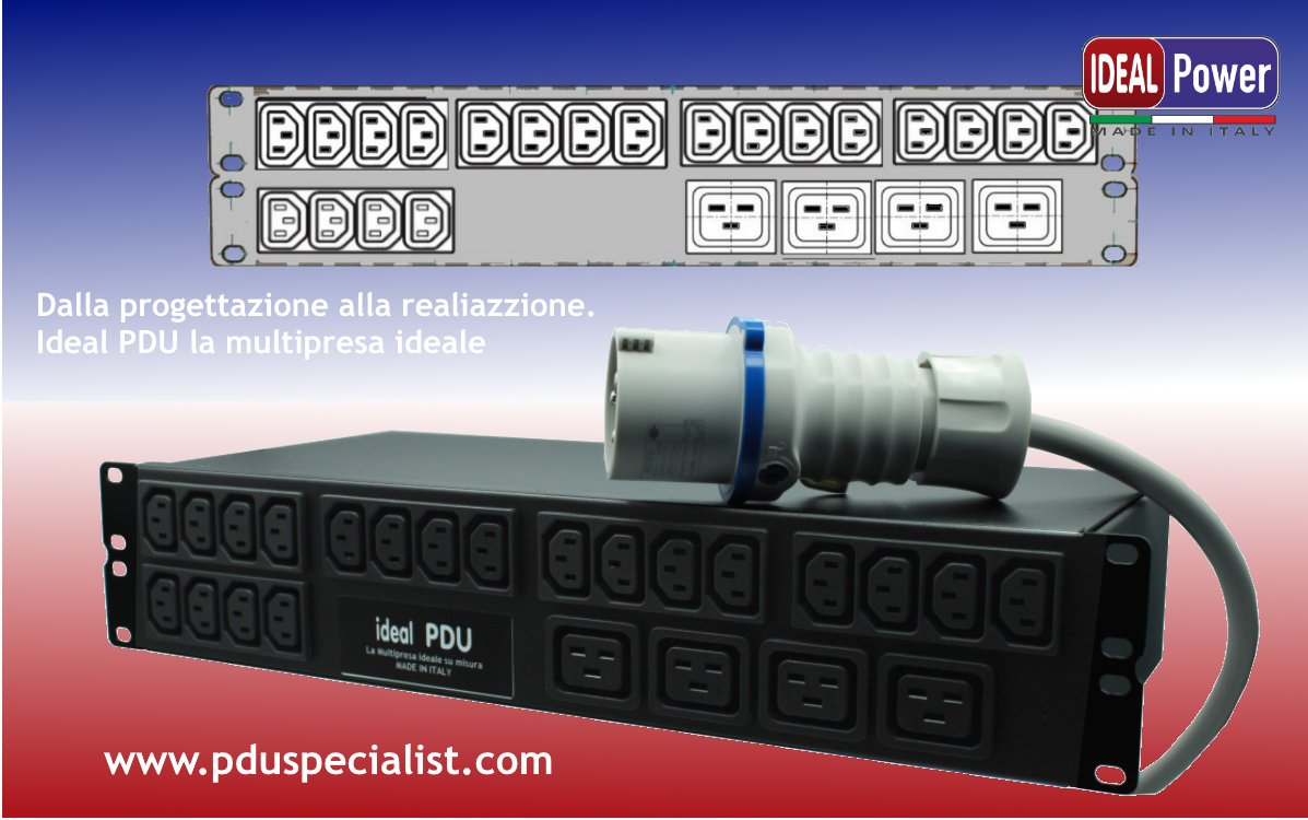 Dalla progettazione alla realizzazione. Soluzioni d'alimentazione per armadi rack, server e datacenter.
Soddisfiamo le richieste per alimentare gli apparati all'interno di armadi rack. Cosa desideri di più?
La PDU come desideri TU!