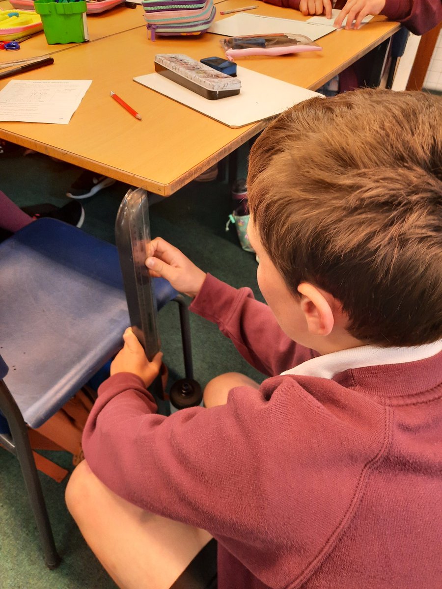 Using our knowledge of centimetres and millimetres we estimated then measured classroom objects.