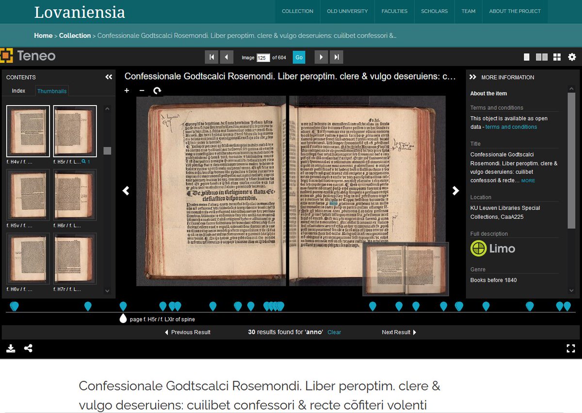 #Lovaniensia is the 2nd collections enriched with #OCR data coming from our <a href="/googlebooks/">Google Books</a> partnership. All <a href="/KU_Leuven/">KU Leuven</a> digitised books (1078!) are now full text searchable in the <a href="/universalviewer/">Universal Viewer</a> on the #Lovanviensia platform lovaniensia.be/solr-search/?q…  <a href="/SpColl_KULeuven/">KU Leuven Libraries Special Collections</a> <a href="/LIBISintoinfo/">LIBIS</a>