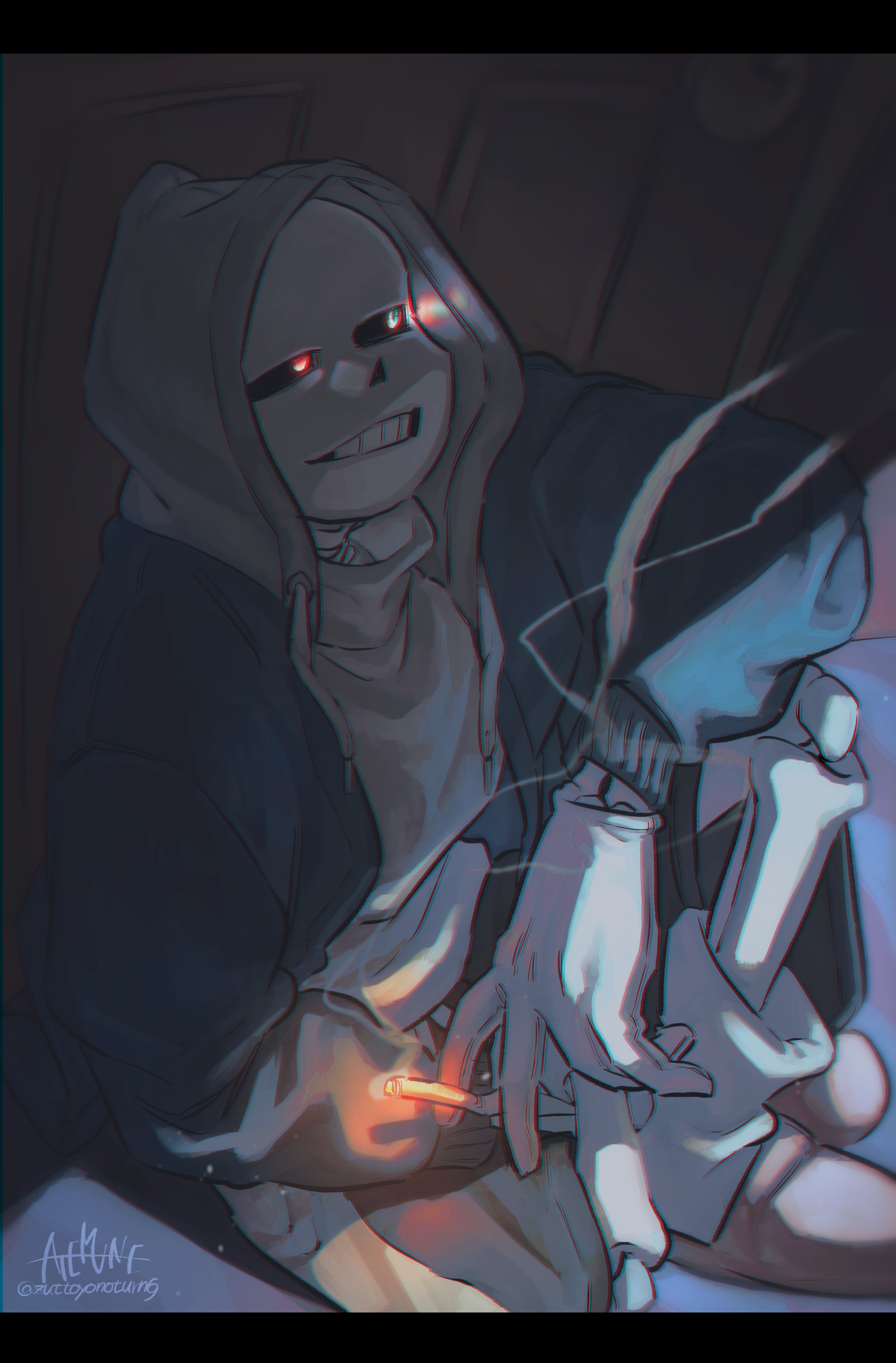 アテ宗 on X: Horror!Sans Doodle  / X