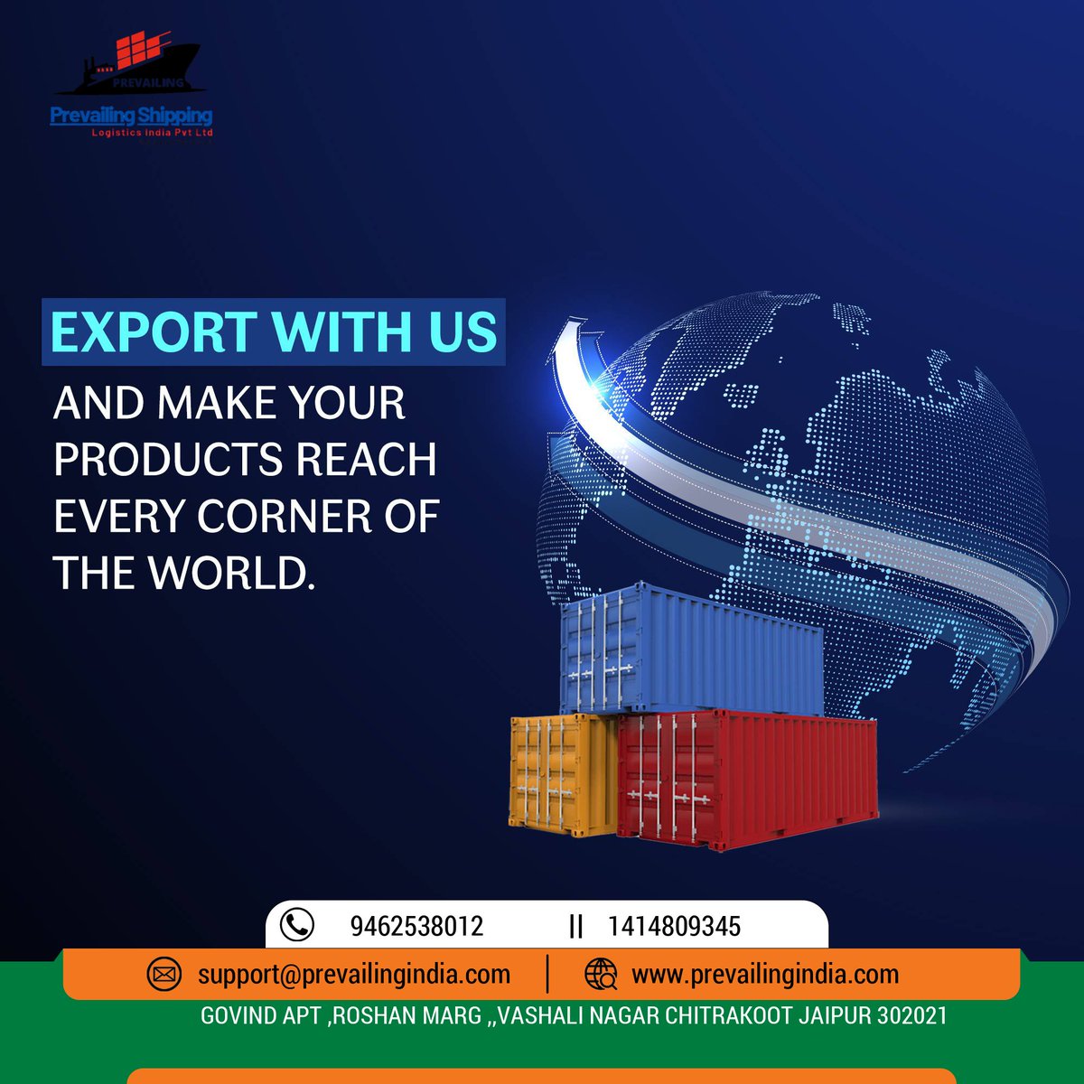 TrivikramaaShip's tweet photo. Export with us and make your products reach every corner of The World.

www https://t.co/fWfI0YArq3

#prevailingshipping #prevailinglogistics #PriplTeam #logisticscompany #freightforwarding #chawork #Surface #shippingworldwide #shippingcontainer https://t.co/gd65Guy417