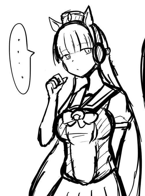 ゴルシ描いてるとだけ 