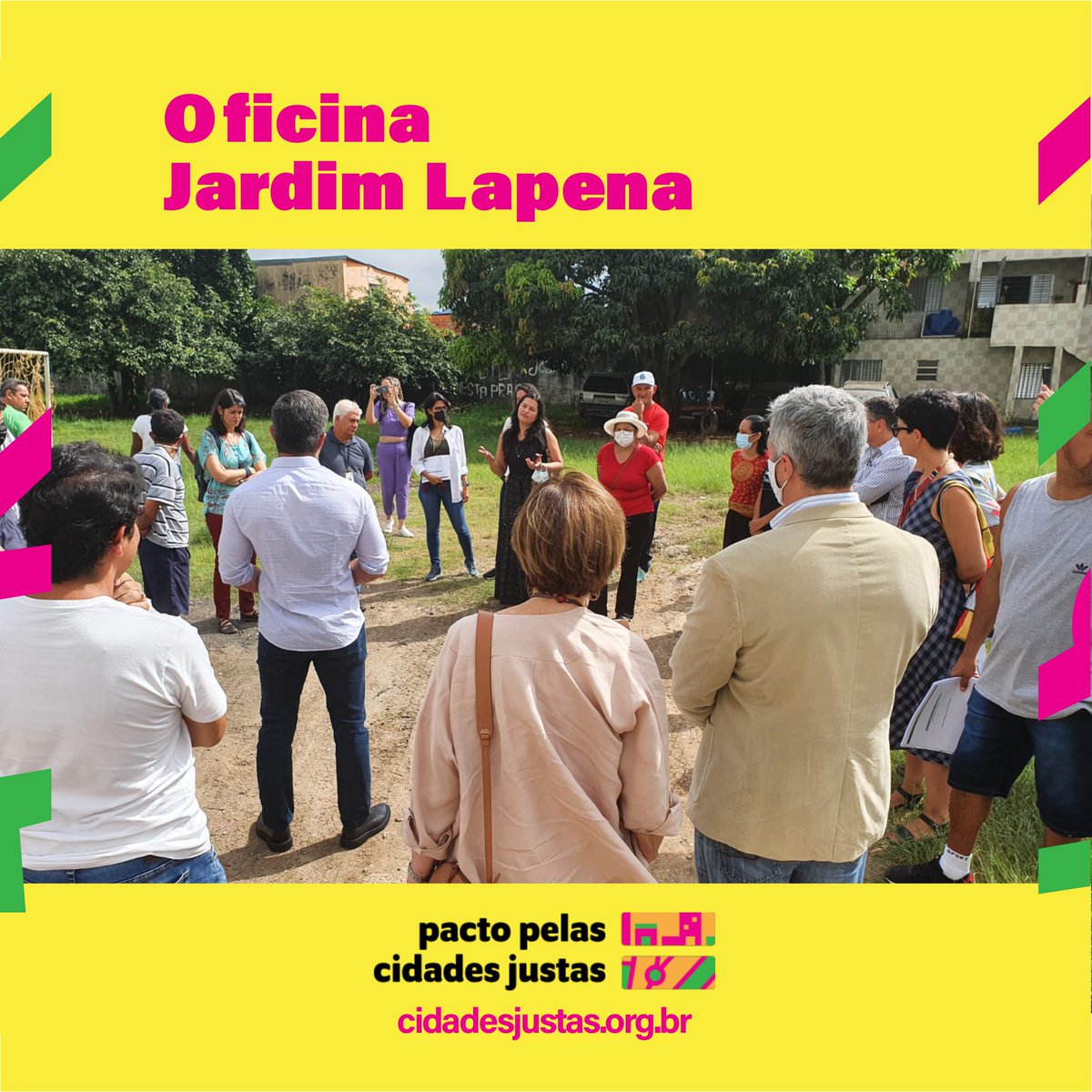 cidadesjustas's tweet photo. Além dos moradores dos territórios e da SMUL, as oficinas contaram com a participação da @TideSetubal, do @arq_futuro e da @ReCos_na_rede representando o Pacto, da Secretaria de Governo, e do Instituto Baccarelli com as equipes do CEU Novo Mundo e CEU Pinheirinho. https://t.co/ahKa9GdE0S