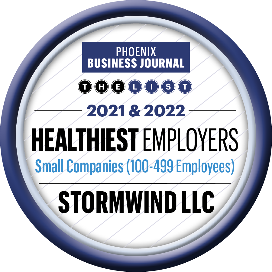 StormWindLive's tweet photo. Another year of winning Phoenix Business Journal's Healthiest Employer award! Thank you to our culture club and to all that made this happen.

#stormwindlive #healthiestemployer #employeeculture https://t.co/R9FsE8Jpdm