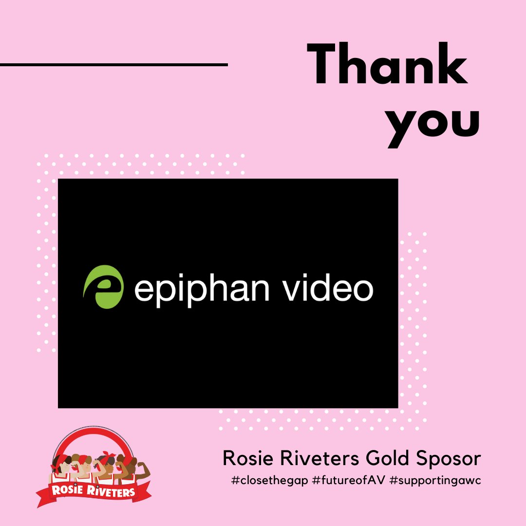 AVBrandy's tweet photo. Sending a big THANK-YOU to @EpiphanVideo for sponsoring our #STEMinitiative with the @ARosieRiveter. Thanks to their corporate sponsorship we're able to fund STEM kits. 

Learn how YOU can help💪 https://t.co/ivrHk2daGh

#Closethegap #FutureofAV #SupportingAWC #AVIXAWomen https://t.co/mZpAxXSroB