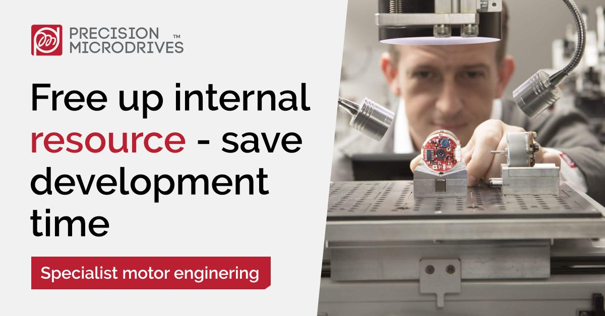 The Precision Microdrives Advantage

Our engineering focus has shifted this year to provide our customers with more than just off-the-shelf miniature motors.

Learn more about our capabilities and engineering service 👇
bit.ly/3Nx3fex