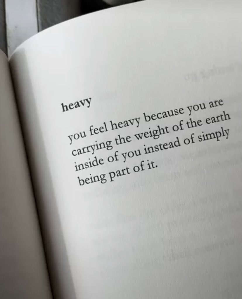 you feel heavy