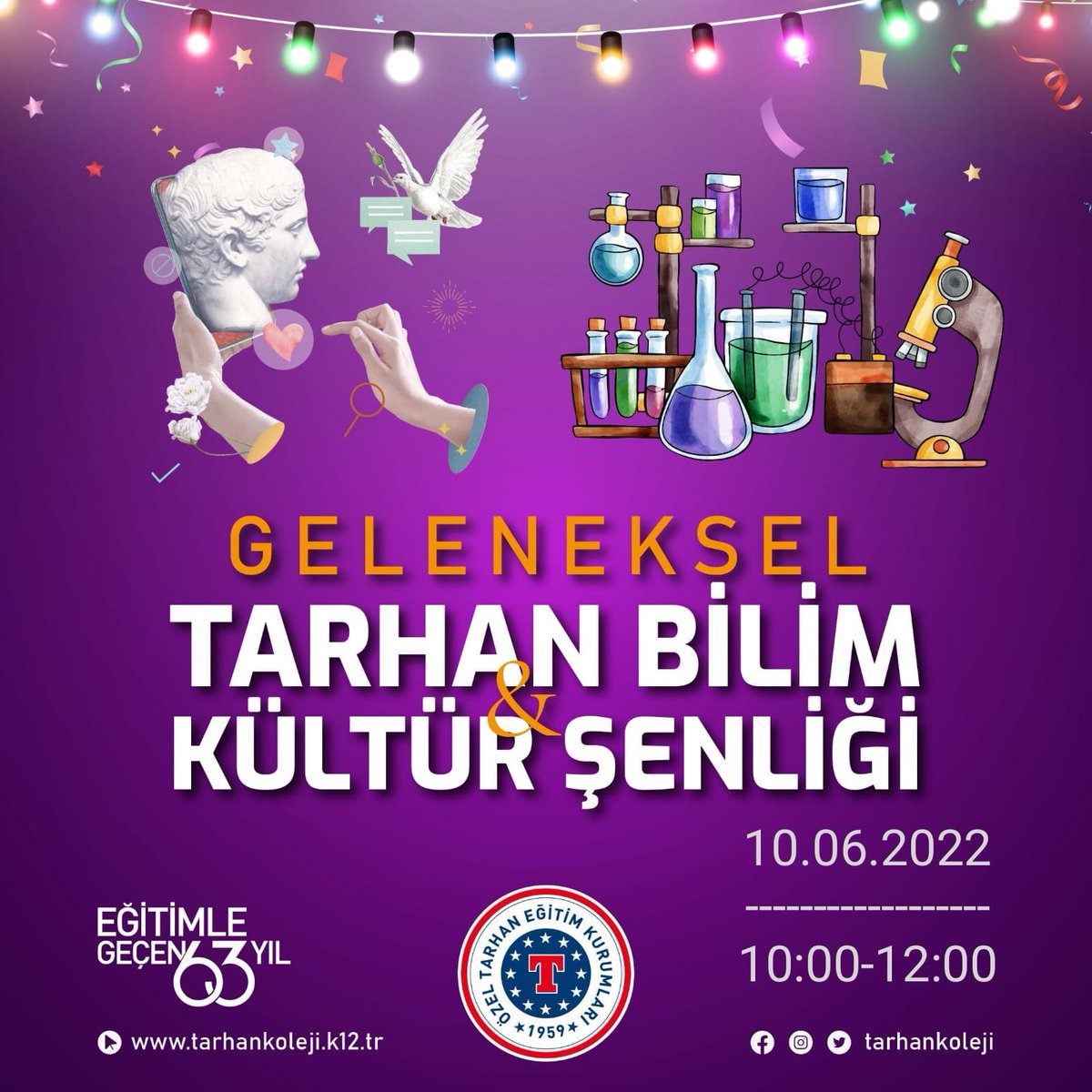tarhankoleji's tweet image. Geleneksel Bilim Kültür Şenliği

➡️ Proje sergileri
➡️ STEM etkinlikleri 
➡️ Gösteri Deneyleri

📅 10 Haziran Cuma
🕙 10.00-12.00
📍Okul Bahçesi

#tarhankoleji #tarhandabugün #eğitimlegeçen63yıl