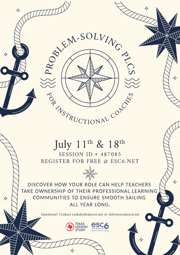 Instructional Coaches: All Aboard! Set your team up for smooth sailing all year long by honing your PLC facilitation skills. Register for this free session today: escweb.net/tx_esc_06/cata… @escregion6 #lessonstudy #PLC