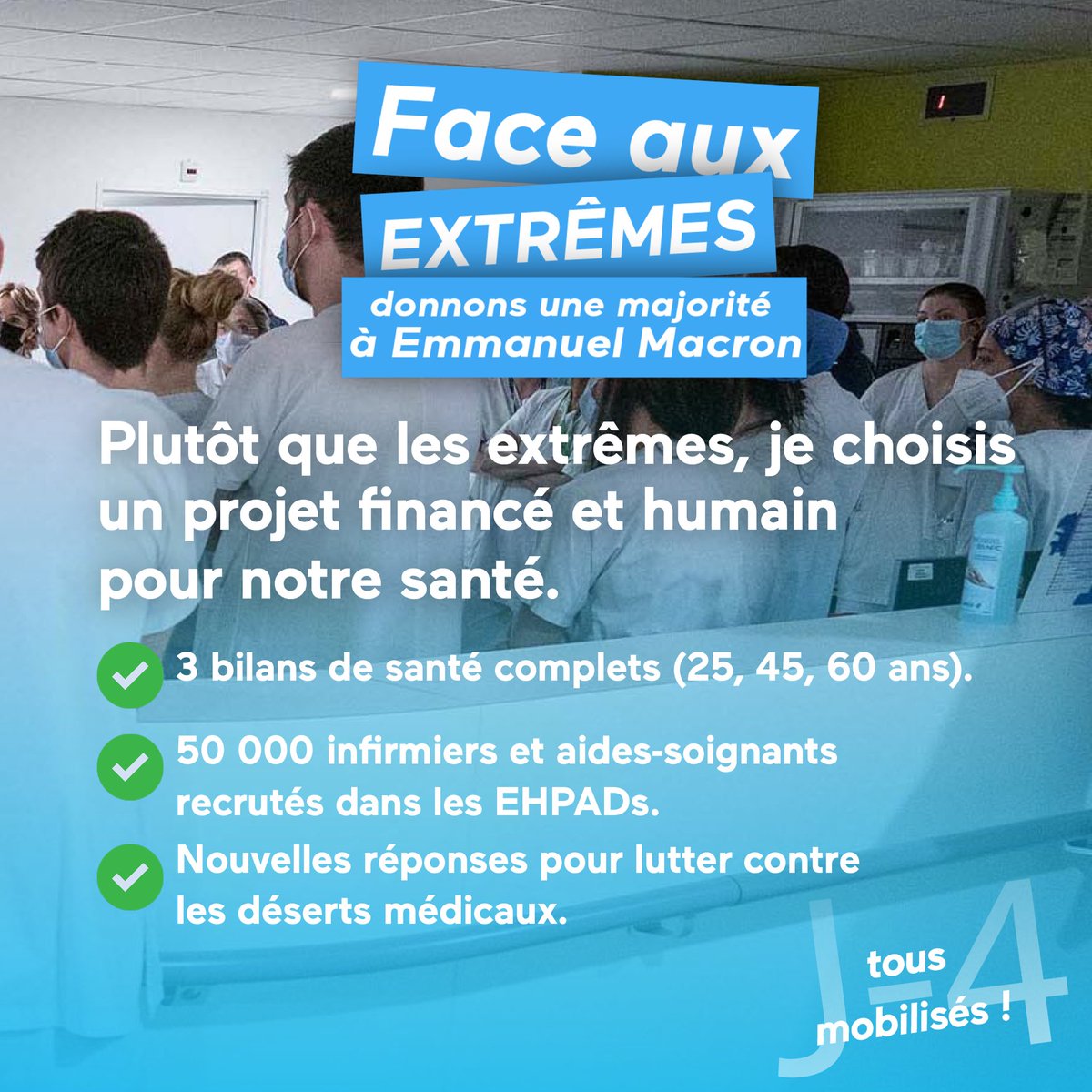AlexQuiec's tweet photo. Notre système de santé est entre de bonnes mains avec le Chef de l’Etat et sa future majorité ! 

Continuons à soutenir le personnel soignant qui fait tant pour nous 🏥 #EnsembleFaceAuxExtrêmes https://t.co/9auDHpIz4q
