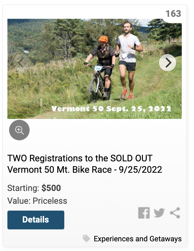 Vermont 50 Race (@vermont50) on Twitter photo VT 50 Fam-know someone who got shutout for the VT50 2022 Race? Here's their chance (actually 3 chances-2 registrations each) to BIKE or Run with us on 9/25 and support <a href="/vtadaptive/">Vermont Adaptive</a>.
Link to bid cbo.io/bidapp/index.p…
More info. charityride.vermontadaptive.org
#vt50 #charitychallenge VT 50 Fam-know someone who got shutout for the VT50 2022 Race? Here's their chance (actually 3 chances-2 registrations each) to BIKE or Run with us on 9/25 and support <a href="/vtadaptive/">Vermont Adaptive</a>.
Link to bid cbo.io/bidapp/index.p…
More info. charityride.vermontadaptive.org
#vt50 #charitychallenge