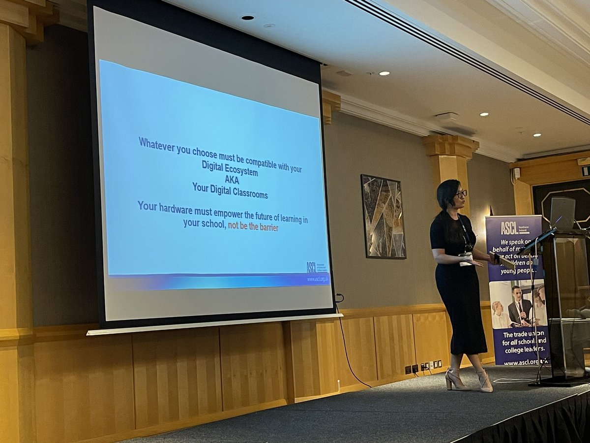 ICTEvangelist's tweet photo. Some great advice being shared by @DigiLin_ now based on her experiences at @DIS_Dubai on BYOD. My key takeaway which mirrors my experiences is around sharing vision &amp; intentions with families as early in the journey as possible #ASCLEdTech #edtech https://t.co/eg9duJKbW7