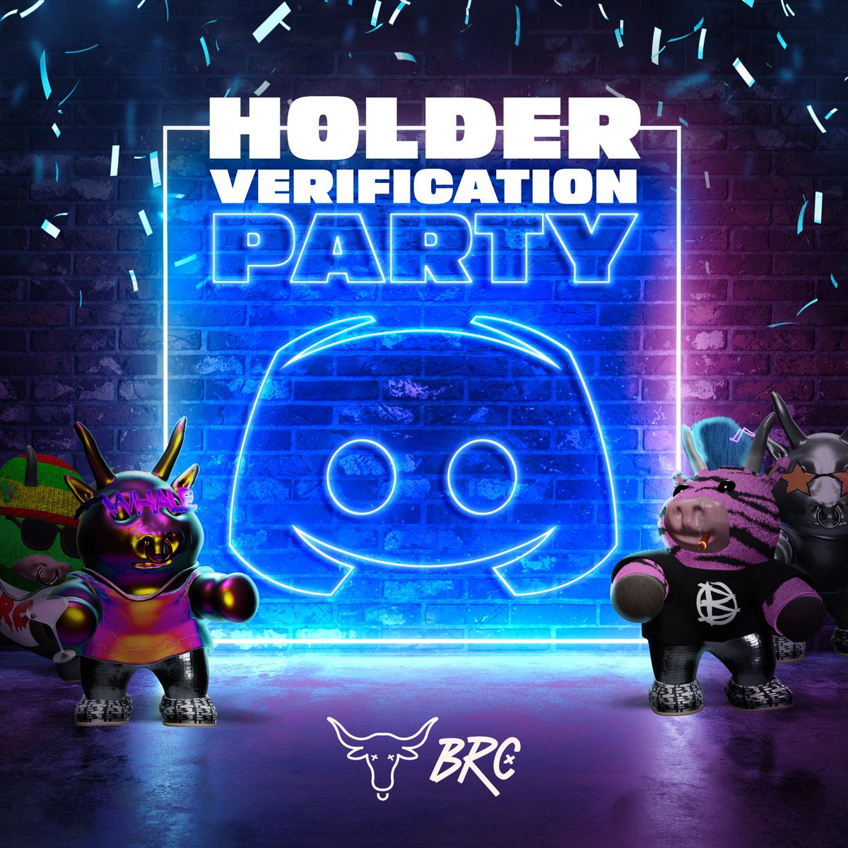 BullRunCrew's tweet photo. The More Bulls you have the more $BRC you get 👀

Join the Crew at 7pm Est in our discord for our Holder verification party 🎉

#GetBullish 🐂🏴™️

#CRO #crofam #FFTB #BRC https://t.co/J3huF1Q4GQ