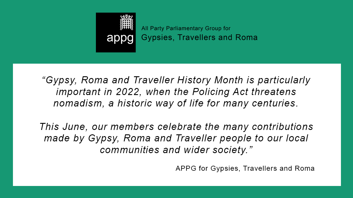This Gypsy, Roma and Traveller History Month #GRTHM, we remind people across the UK to spend time learning about and raising awareness of the experiences of Gypsy, Roma and Traveller people.

With the #PolicingAct on our doorstep, we need to stand together. #GRTHM22