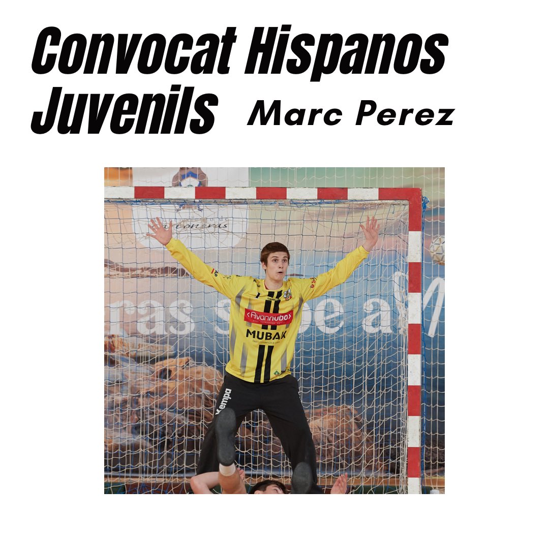 bmlaroca's tweet photo. 🤾🏻‍♂️ Marc Perez, porter del nostre equip juvenil ha estat convocat amb la selecció espanyola juvenil!

📅 Del 26 de juny al 3 de Juliol
📍 @carsierranevada 

⚫️⚪️ Gaudeix de l’experiència Marc! Felicitats! https://t.co/6PRNs4Zl8l