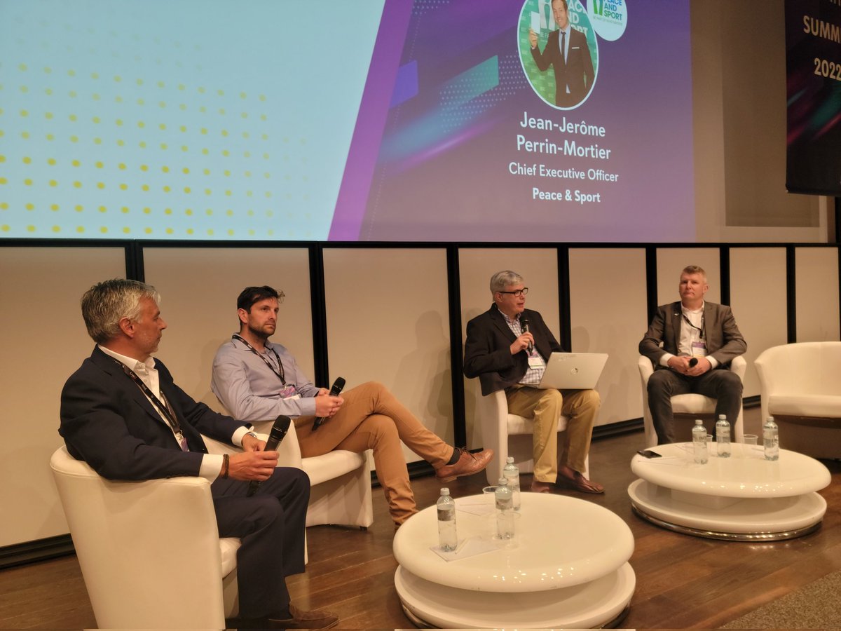 Jean-Jérôme PERRIN-MORTIER (@perrinmortier) on Twitter photo 15 ' -KeyNote- to highlight the importance of using sport as a vector of social bonding and to remember that we all have a role to play in the pacification of territories. Sport is a perfect solution. Thanks <a href="/Major_Events/">Major Events International</a> for the opportunities.
<a href="/peaceandsport/">Peace and Sport</a> 15 ' -KeyNote- to highlight the importance of using sport as a vector of social bonding and to remember that we all have a role to play in the pacification of territories. Sport is a perfect solution. Thanks <a href="/Major_Events/">Major Events International</a> for the opportunities.
<a href="/peaceandsport/">Peace and Sport</a>