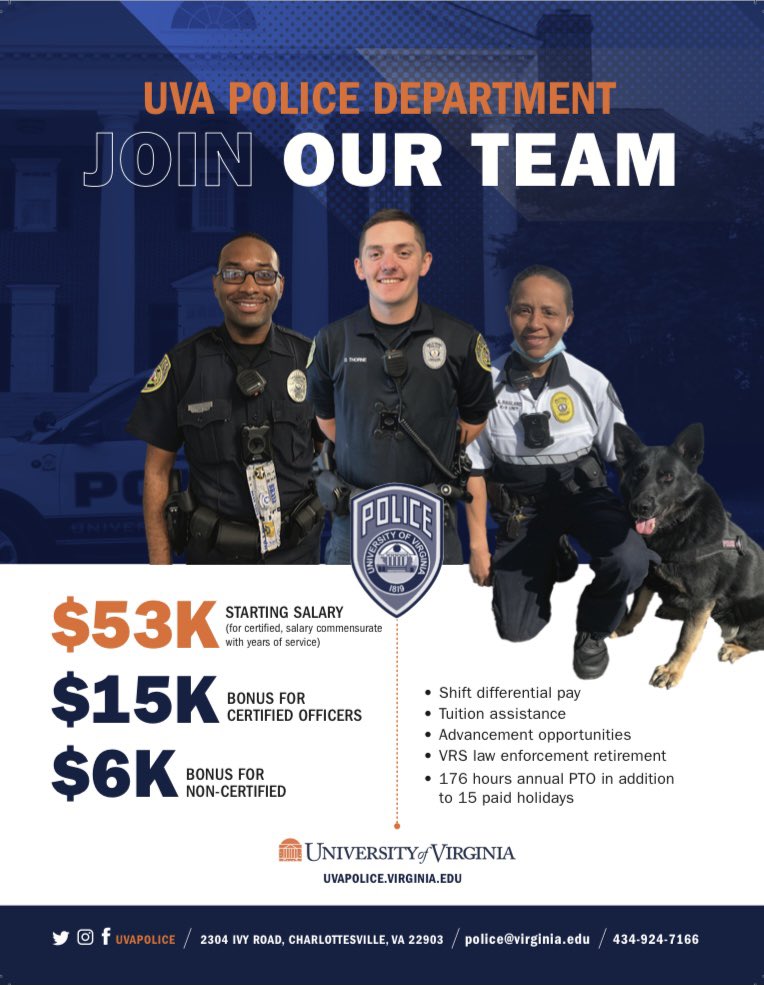 UVA Police Department on Twitter: UVA Police Department on Twitter: