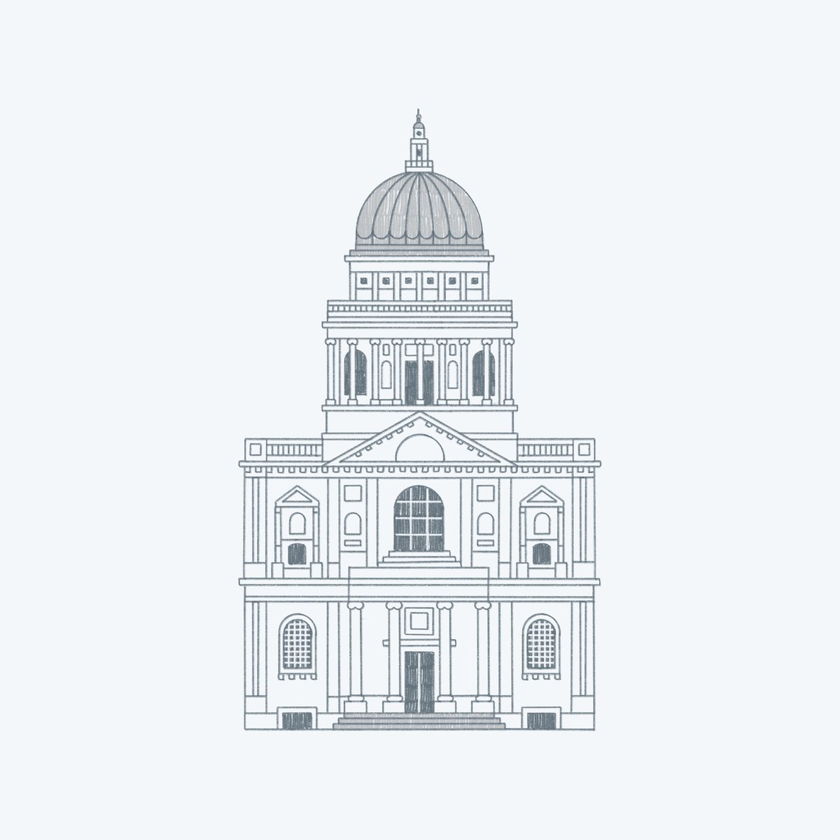 doodlesandstuff's tweet photo. Got to spend the afternoon in London with Tokyo drawing chum @adehogan  after 2 years!
_
We only managed one sketch of @StPaulsLondon  though as we mostly walked and talked....(swipe left to see sketch)
_ https://t.co/0pPldboQIi