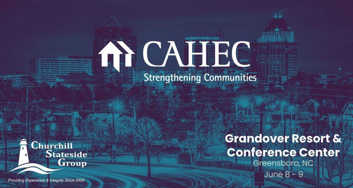CSGfirst's tweet image. CSG is sponsoring the CAHEC Partners Conference in Greensboro, NC at the Grandover Resort &amp;amp; Conference Center.
.
June 8 - 9
.
#csgfirst #affordablehousing
 #lihtc #moleg #mosafehousing #affordablehousingcrisis #realestate #housingcrisis #housingforall #housingmarket