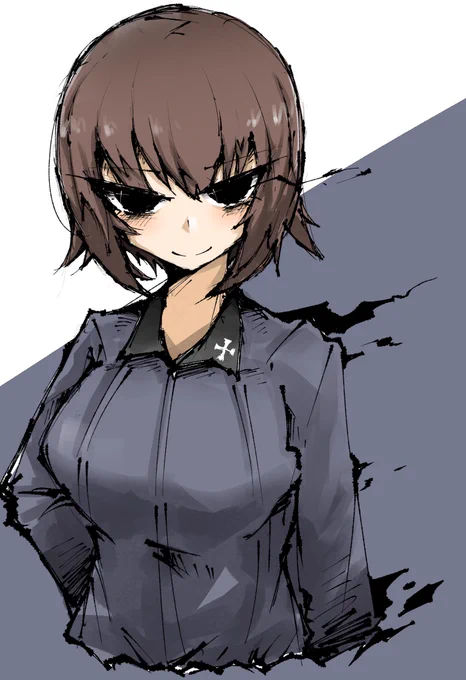 #GuP版深夜のお絵描き60分勝負
#GuP版深夜のお絵描き60分勝負_20220608

黒を纏って進め。 