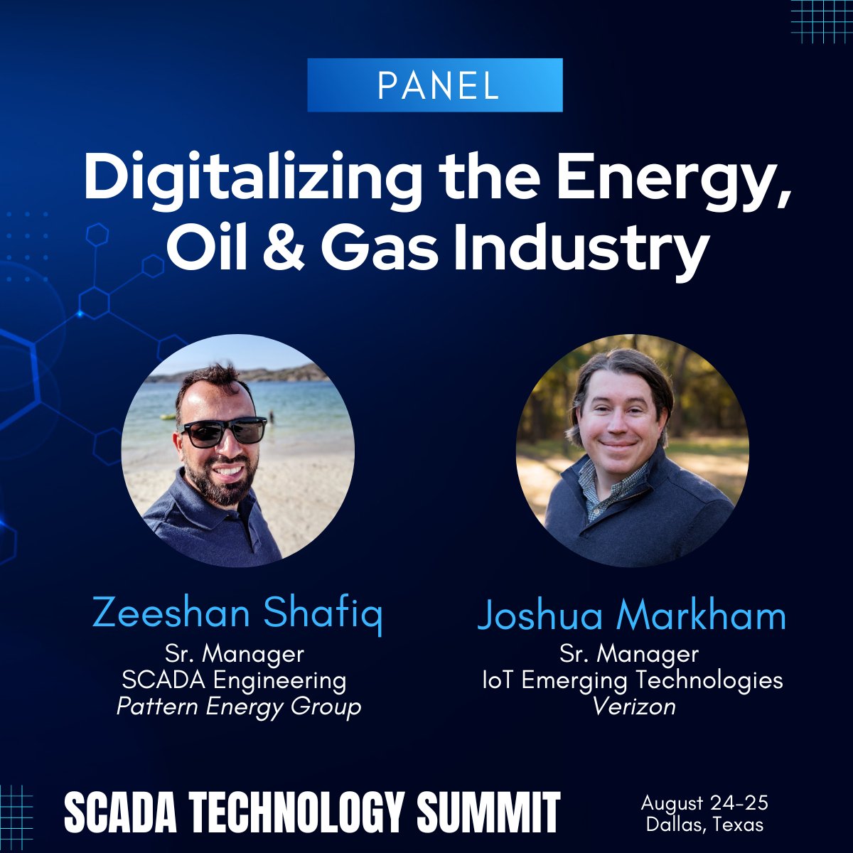 SCADATechSummit's tweet image. Register for SCADA Technology Summit in Dallas, TX on August 24-25 to attend this Panel Session with industry experts from @PatternEnergy and @Verizon. lnkd.in/dswVa58

#SCADATech2022 #scada #energy #oilandgasindustry #scadatechnology #engineering #digitaltransformation