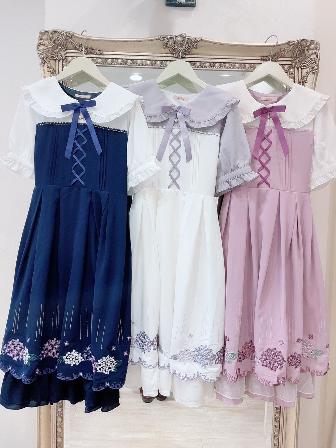 ♡ Amavel♡あじさいと雨露のワンピース♡