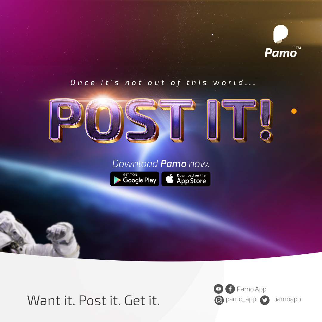 Once you do not need a spaceship for your requests, we’d sort you out.

#ShopWithPamo #PamperedByPamo #ShopLikeRoyalty #Shopping #ShoppingMadeEasy