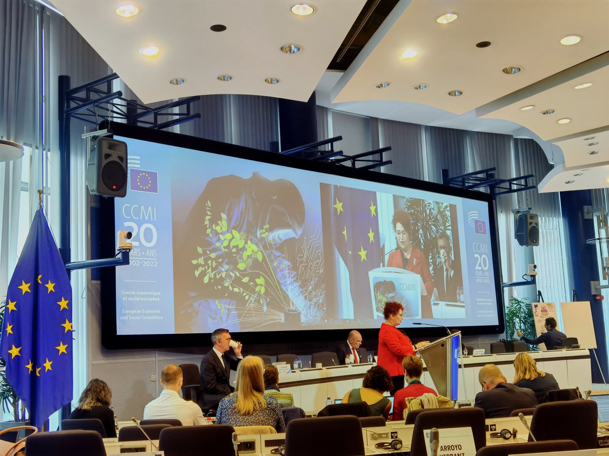 ForneaDumitru's tweet photo. Today: @CCMI_EESC 20th Anniversary

https://t.co/s69ByZPpWo

#20YearsCCMI
#IndustryFit4TheFuture
#IndustrialPolicy
#EnergyPrices 
#ManufacturingJobs
#DecentWork
#SafeSupplyChains
#RawMaterialsResilience
#CriticalRawMaterials
#JustEnergyDigitalTransition
#FitFor55Challenges
🇪🇺🇪🇺🇪🇺 https://t.co/IMcwWohSOk