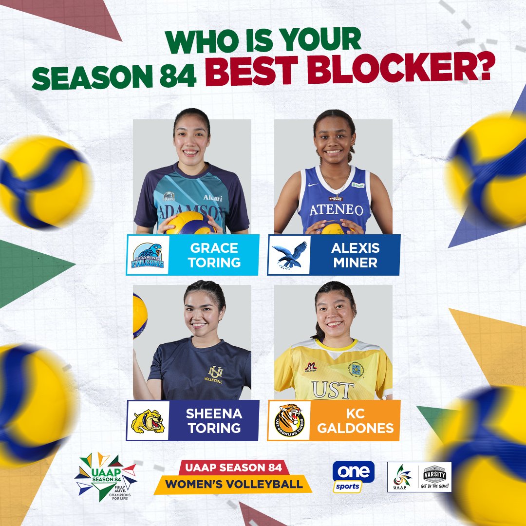 Who’s the best one for you? Take your pick UAAP fans! 

#UAAPSeason84 #FullyAlive #ChampionsForLife