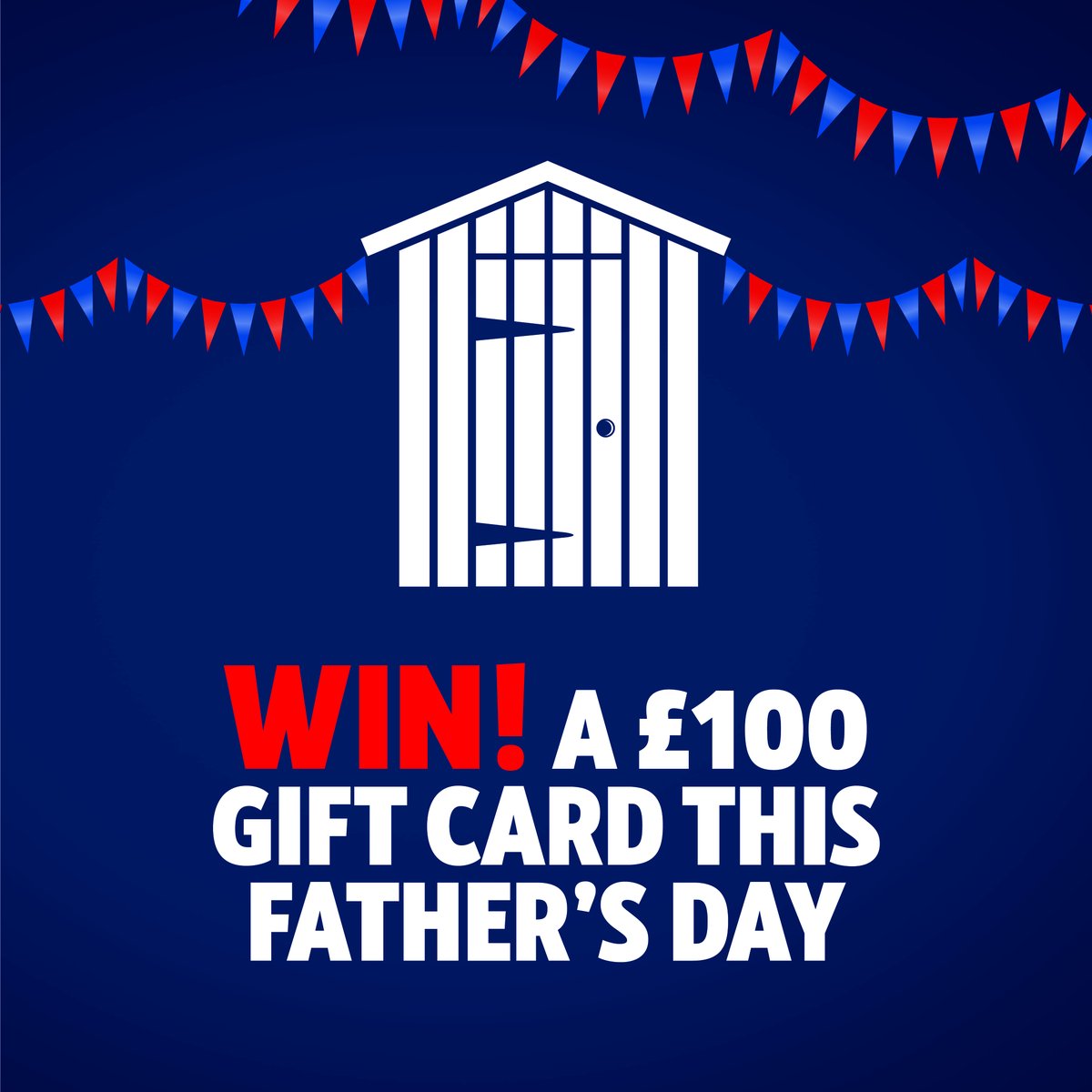 Screwfix's tweet image. We’re giving away a £100 gift card to help you celebrate this Fathers day. 

To enter, simply follow us and retweet to #Win 

T&amp;amp;C’s Apply bit.ly/3MnDyMy #ScrewfixFathersDay