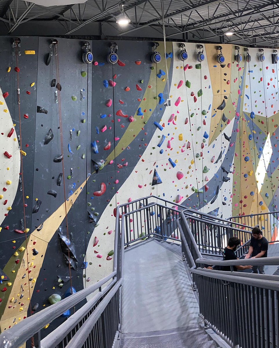 Macon Rocks Climbing Gym offers incredible climbing terrain, along with a fully equipped fitness room. They also have classes taught by experienced coaches. @MaconGaSoul #maconrocks #rockclimbing #rockclimbinggym #maconga #downtownmacon #climbing #fitness