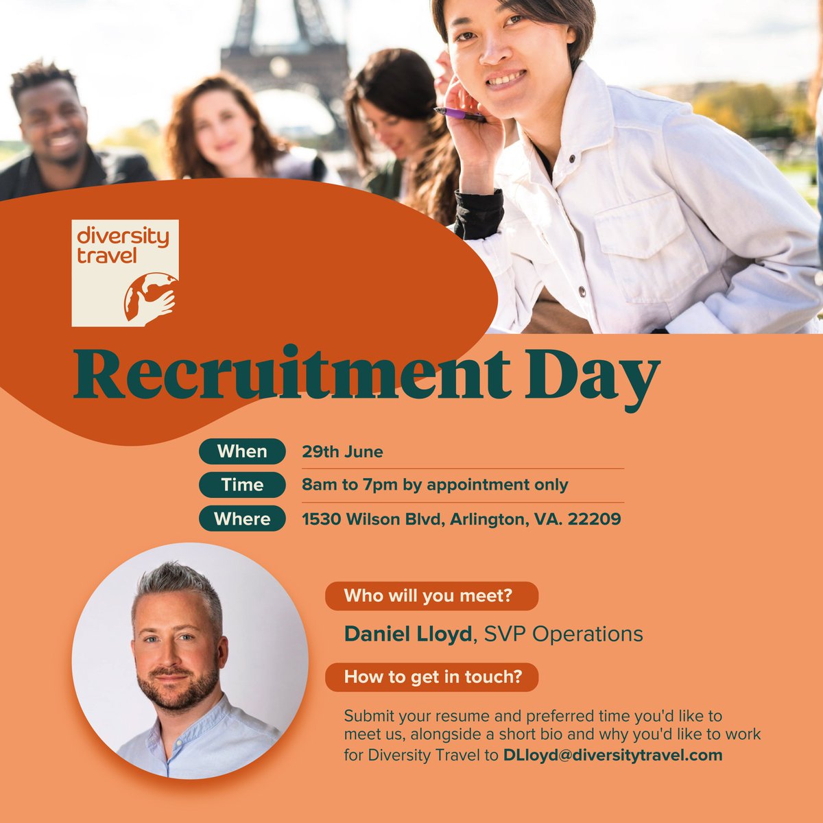 We're holding an open recruitment day for our US reservations team on June 29th at our office in Arlington, VA. We have intern through to experienced travel consultant positions available. Email us to book your spot! 

#recruitmentday #travelmanagement #ngotravel #wearehiring